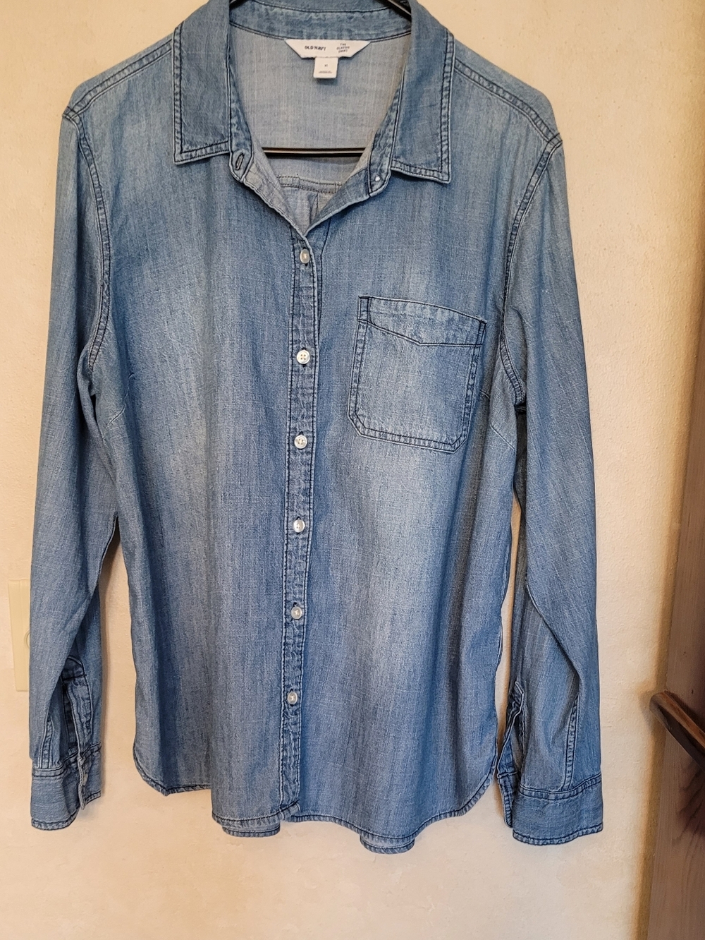 Blue Softly Faded, Comfortable Denim Shirt